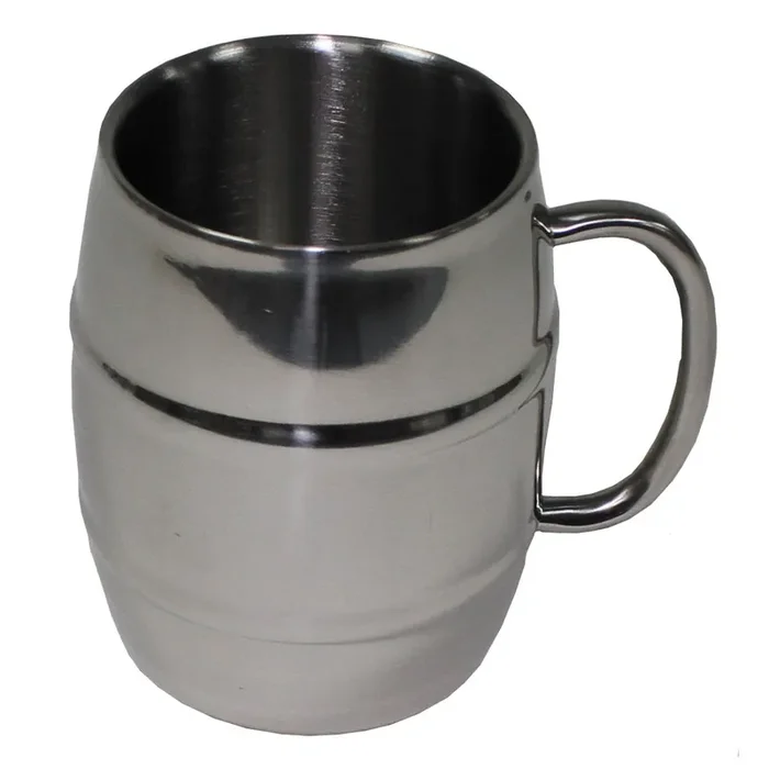 Krug ‘Fass‘ Edelstahl
