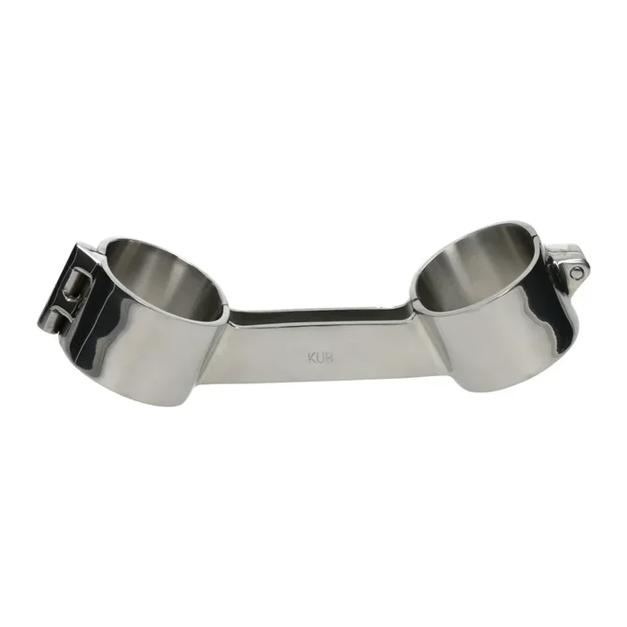 KUB Angled Handcuffs Edelstahl