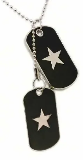 Kugelkette mit Dogtag – Stern