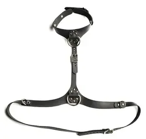 Kunstleder Brust-Harness