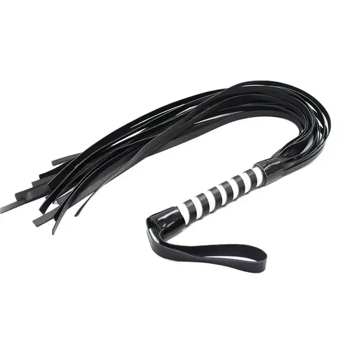 Kunstleder Flogger mit zweifarbigem Griff