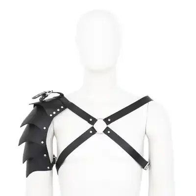Kunstlederharness mit Schulterstück