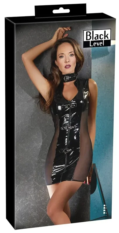 Lack Kleid Schnalle