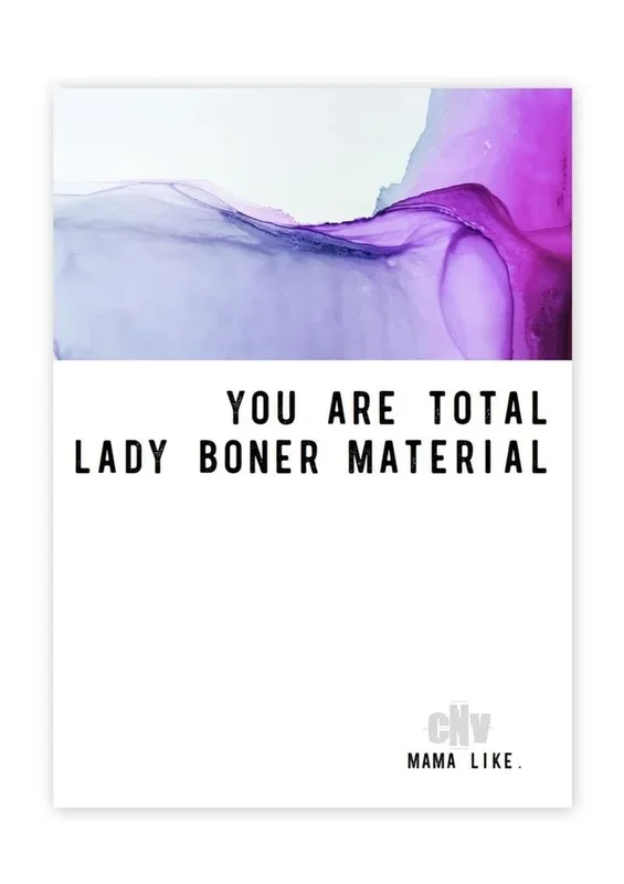 Lady Boner Greeting Card