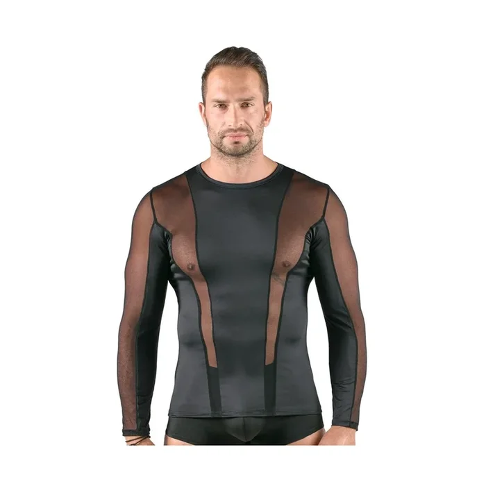 Langarm-Shirt von Svenjoyment Körperbetonend – Schwarz – Größe – 2 XL