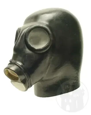 Latex Gasmaske mit Ventil