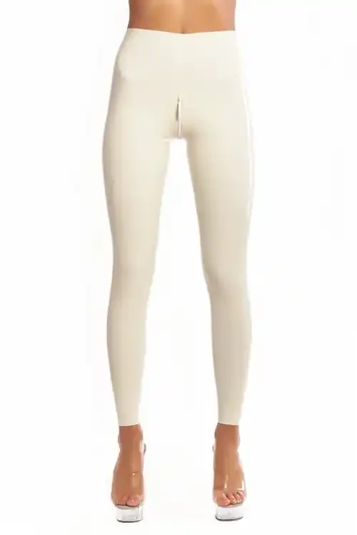 Latex Leggings mit optionalem Schrittreißverschluss