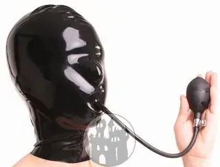 Latex Maske – mit Pumpball und Schlauch