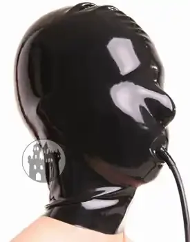 Latex Maske – mit Schlauch