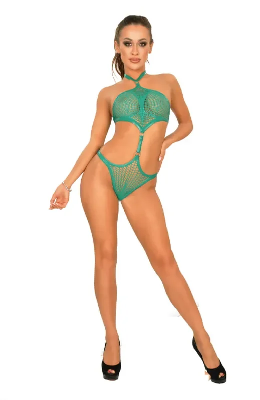 Latex Neckholder Netzbody