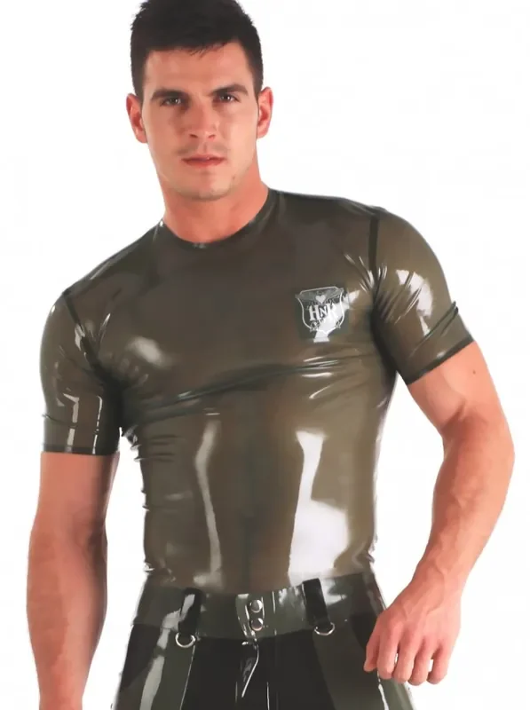 Latex Shirt mit Emblem