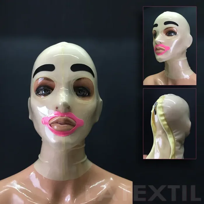 Latexmaske – Geschminkt