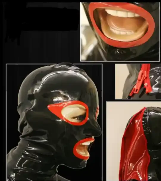 Latexmaske mit Randverstärkung