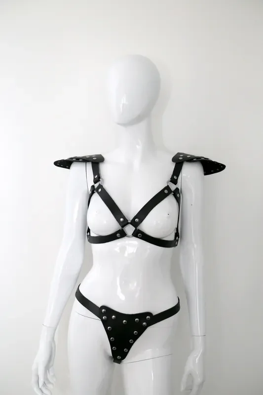 Leder Body Set Damen