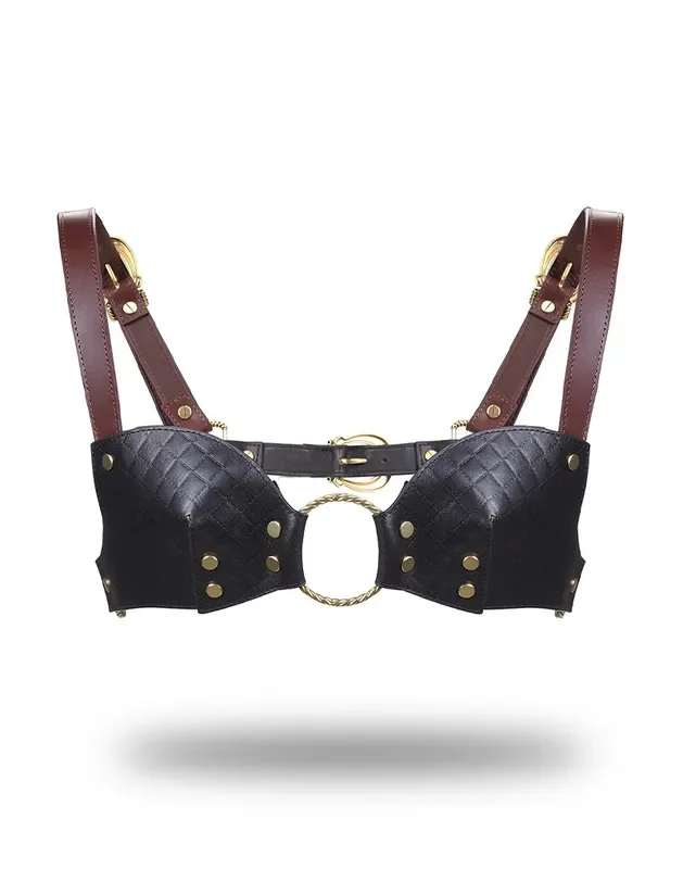 Leder Bralette