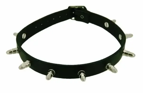 Leder Choker mit Patronennieten