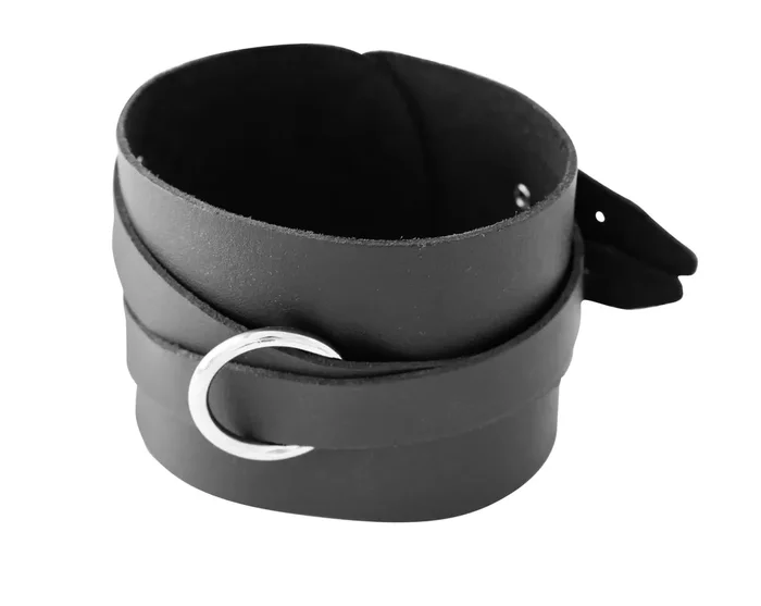 Leder Halsfessel ‘The Crown‘ schwarz