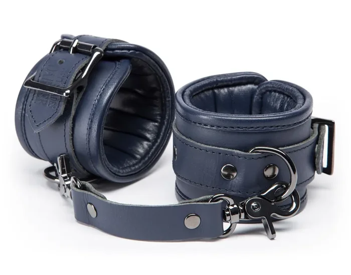 Leder-Handfesseln – Dunkelblau