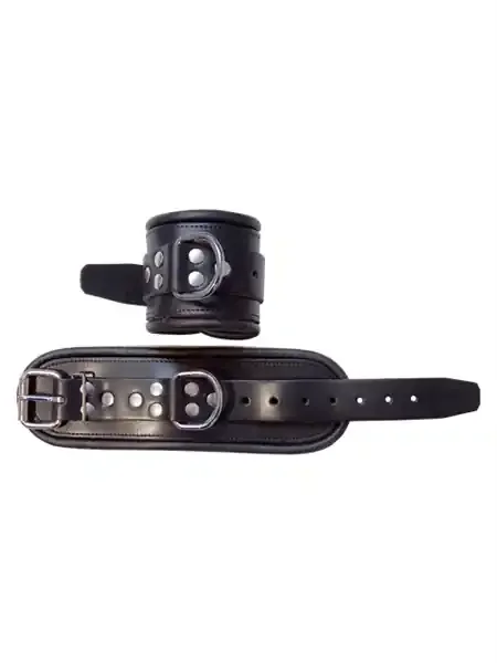 Leder Handfesseln schwarz