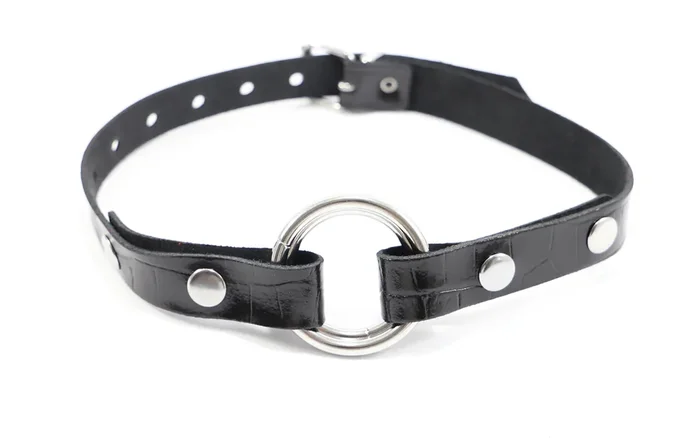 Leder Knebel mit O-Ring