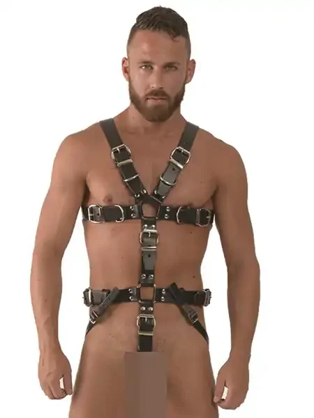 Leder Körperharness ‘Sklave‘
