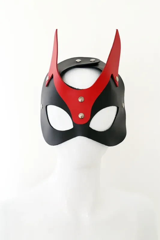 Leder Maske verstellbar