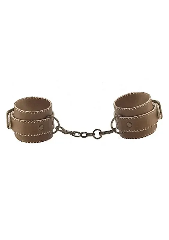 Lederhandschellen – Braun