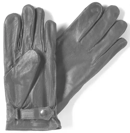 Lederhandschuhe – grau