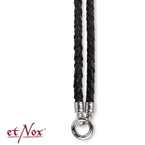 Lederkette ‘Rider‘ mit Edelstahl