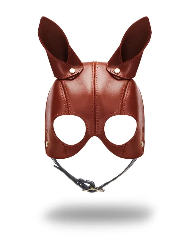 Ledermaske mit Ohren