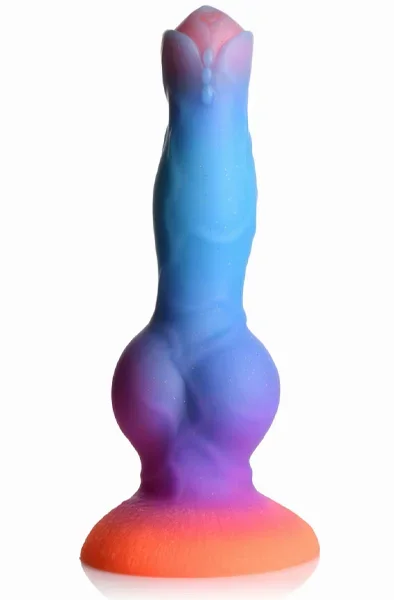 Leuchtet im Dunkeln Silikon Alien Dildo 21,5 cm