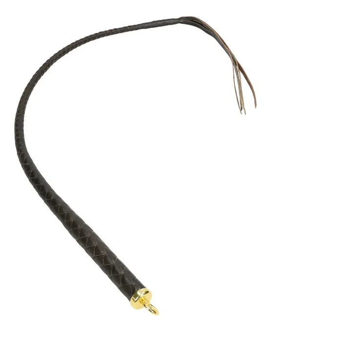 Liebe Seele Japan – Singletail aus Leder dunkelbraun 100 cm