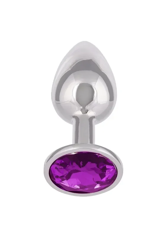 Lila Schmuckstein Plug „Rund“