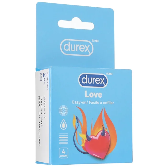 Love Lubricated Condoms in 4 Pack