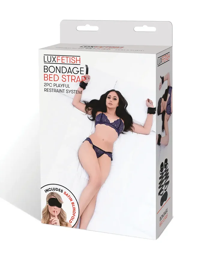 Lux Fetish Bondage Bed Strap Restraint System – 2 pc Set