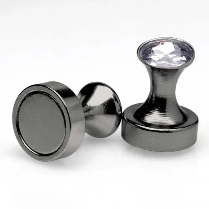 Magnetische Nippelklemmen mit Stein