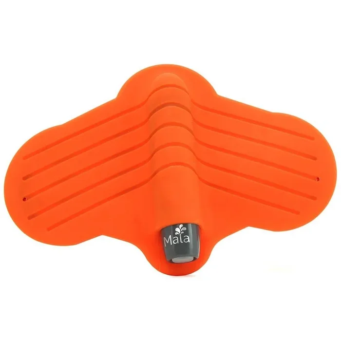 Maia Ray Silicone Stroker Vibe in Grey/Orange