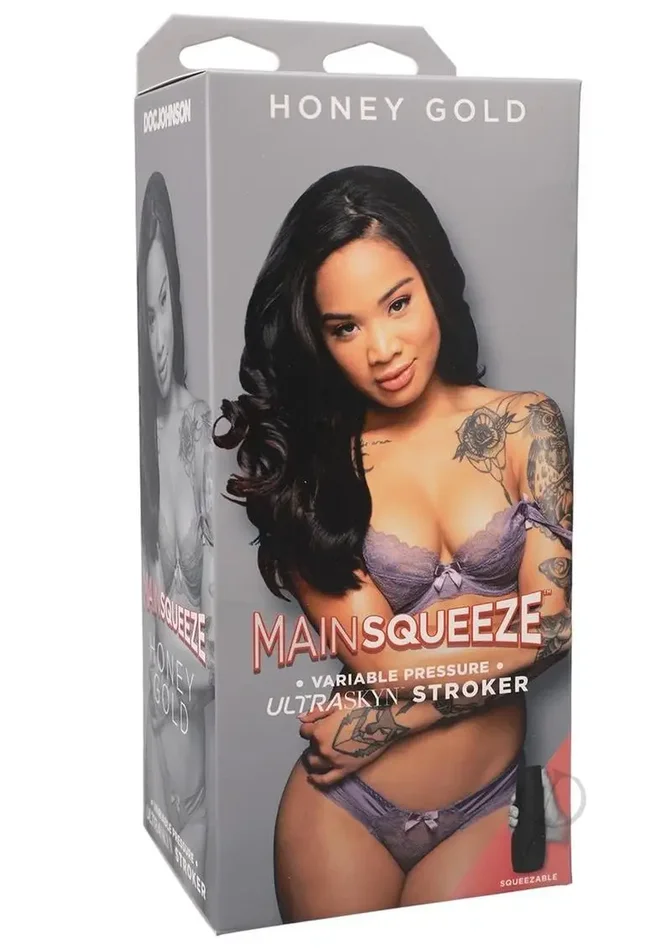 Main Squeeze Pussy Stroker – Honey Gold