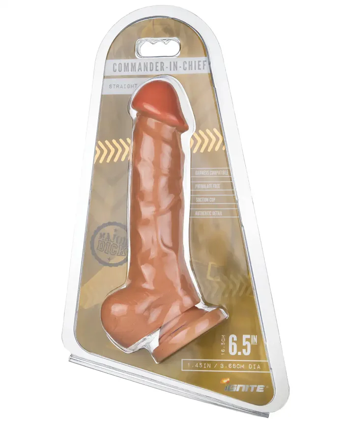 Major Dick Straight w/Balls & Suction Cup Commander in Chief – Vanilla