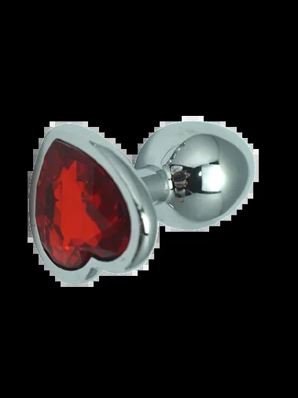 Manchon / Plug anal Luxure en aluminium – Moyen rouge