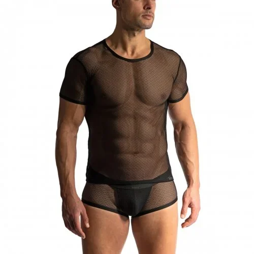 Manstore »Casual Tee« M2424 aus Netzmaterial