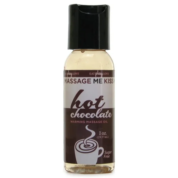 Massage Me Kiss Me Warming Massage Oil 1oz in Hot Chocolate