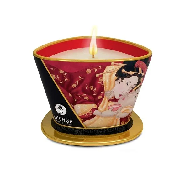 Massagekerze Shunga – Strawberry, 170 ml