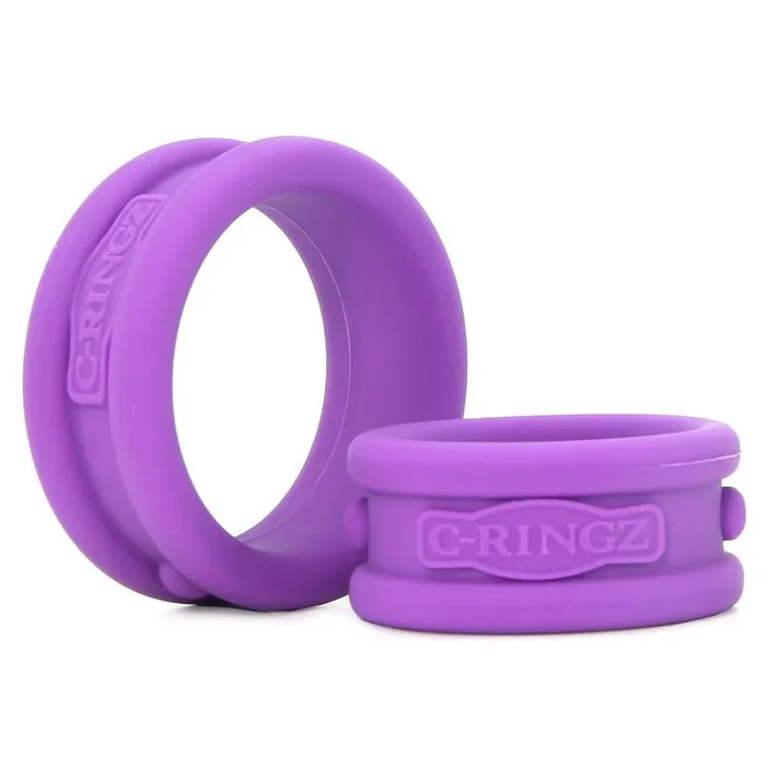 Max-Width Silicone Cock Rings in Purple