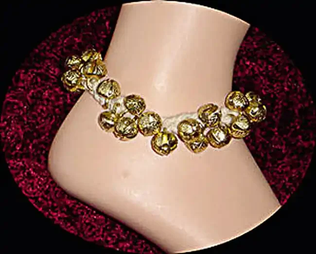 Messing Fußkette mit Glöckchen