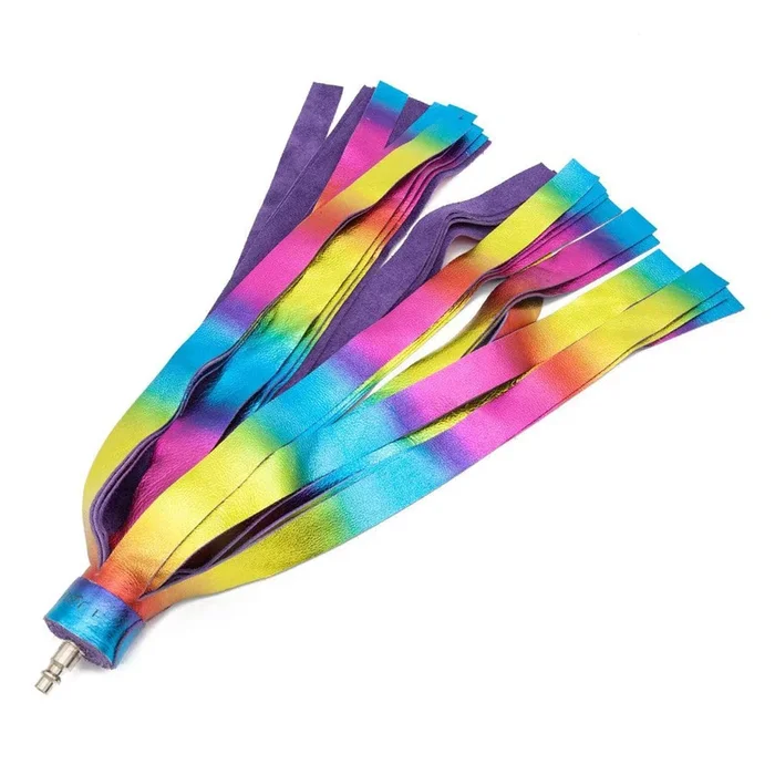 Metallic Cow Leather Interchangeable Flogger Head 1″