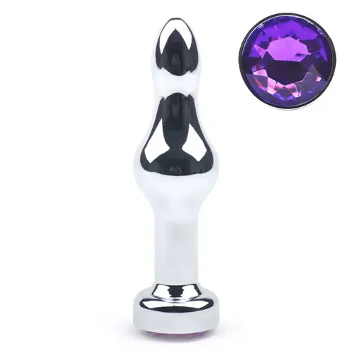 Metallplug mit Stein ‘Kegel‘