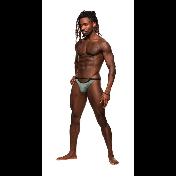 Micro V Thong – S/M – Jade
