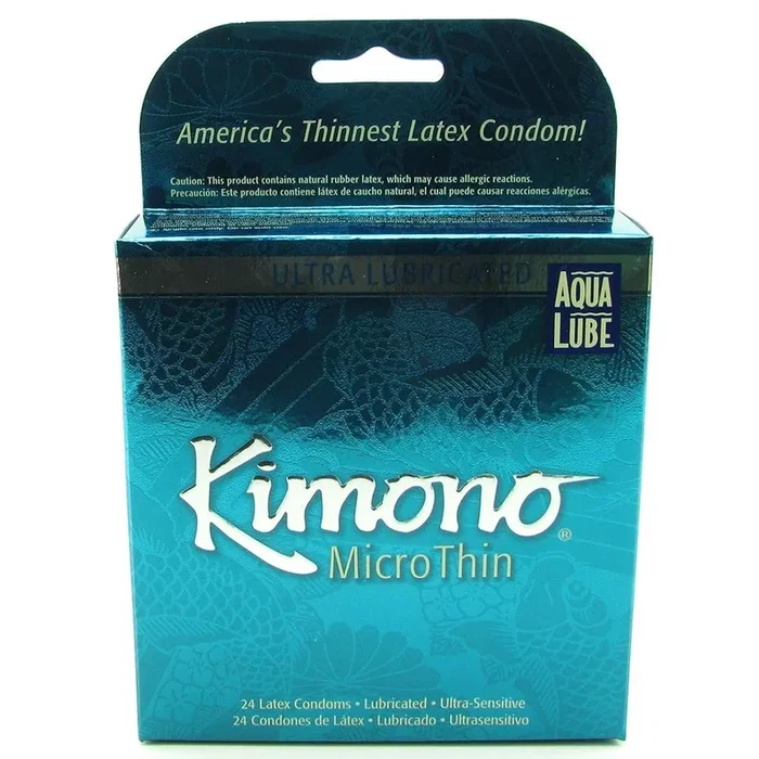 MicroThin Aqua Lube Condoms in 24 Pack
