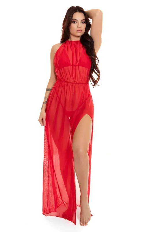 Midnight Ballerina Long Dress-Mesh*